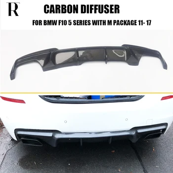 

F10 V Style Carbon Fiber Rear Bumper Diffuser for BMW F10 520i 528i 530i 535i 520d 525d 530d 535d M-tech Bumper 2011 - 2017