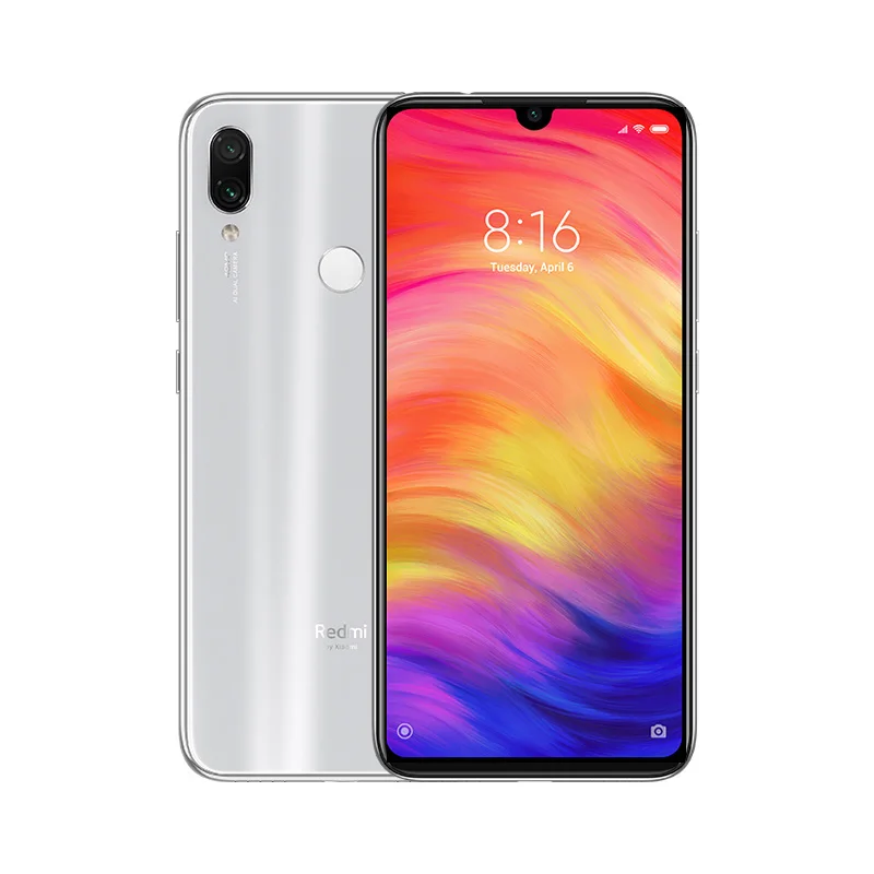 Официальный процессор Xiaomi Redmi Note 7 Pro 6 ГБ ОЗУ 128 Гб ПЗУ Восьмиядерный процессор 48MP IMX586 камера 4000 мАч смартфон - Цвет: Белый