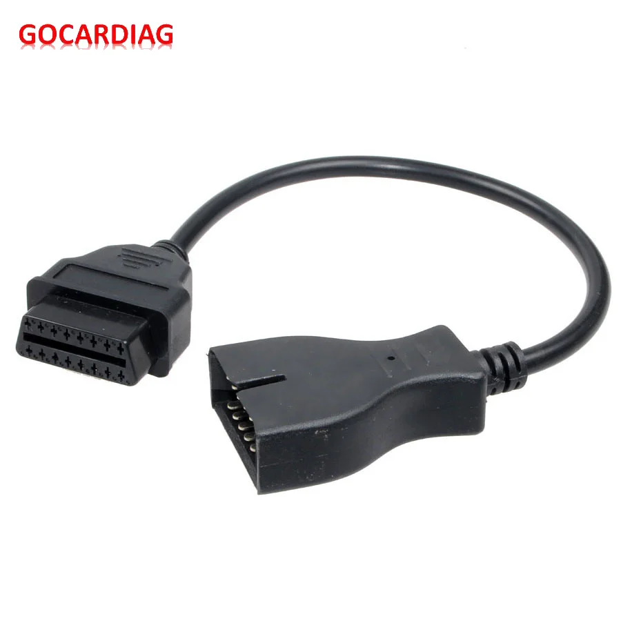 

OBD OBD1 For Daewoo 12 Pin Male to OBD2 OBDII DLC 16Pin Female Car Diagnostic Tool Adapter Converter Cable For G--M