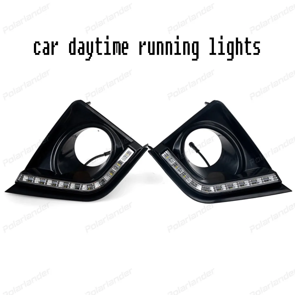 auto LED DRL car daylight Daytime Running Lights for T/oyota C/orolla 2014 2015 fog lamp