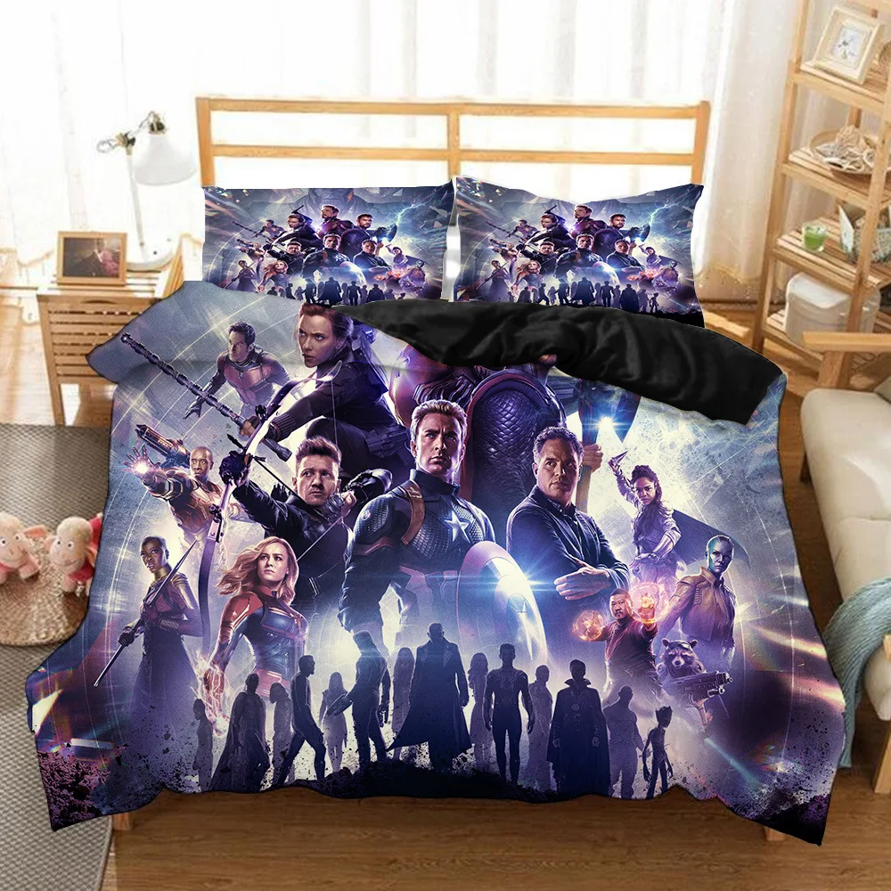  Marvel Avengers Alliance 3D Thanos bedding set iron Man The Captain America Thor The Incredible Hul