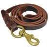 Laisse de chien en cuir véritable tressé laisse de marche pour berger allemand Golden Retriever largeur 1.6cm pour chiens de taille moyenne ► Photo 3/6