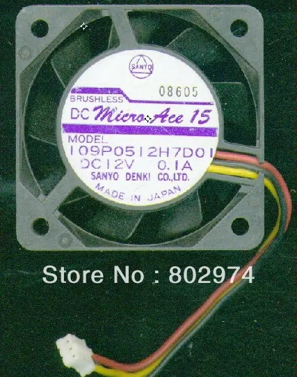 Sanyo 5015 109P0512H7D01 12 В 0.1A охлаждающий вентилятор | Компьютеры и офис