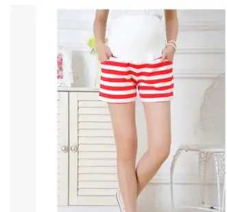 Новая одежда для беременных летние лосины для беременных модные шорты для беременных штаны для живота полосатые шорты для беременных размер m-xxl - Цвет: 1