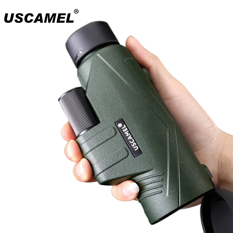 

10X42 HD Monocular Zoom Telescope BAK4 Prism FMC High Power Compact Hunting Travel Waterproof Monoculars