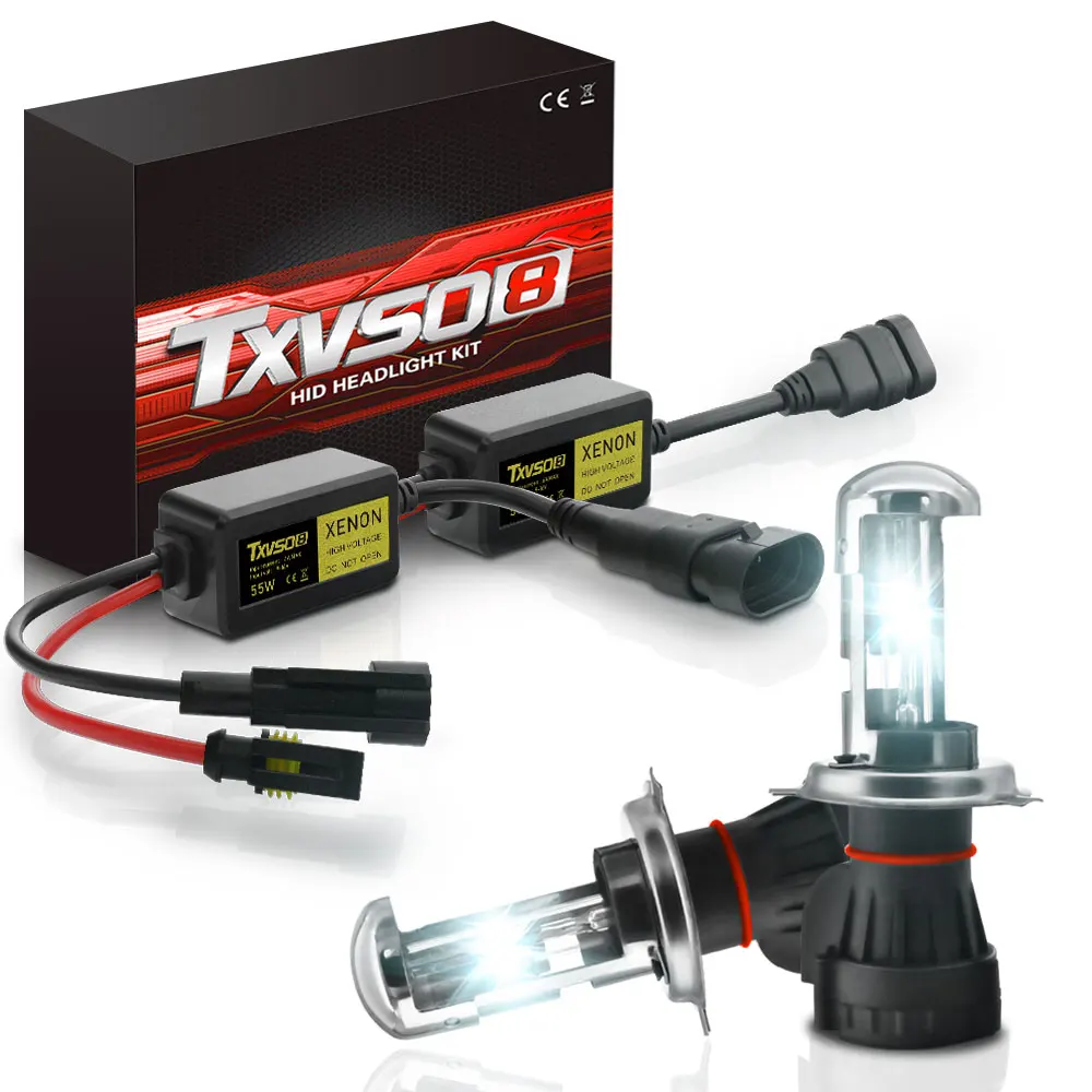 TXVSO8 Xenon HID 55Wx2 комплект преобразования фар лампы новейший 2019 H1 H3 H4 Hi/Lo H7 H8 H9 H11 9004 9005HB3