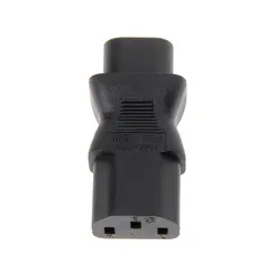 IEC 320 C13 3-контактный разъем C8 2-Pin Мужской прямой Мощность Plug адаптер конвертер