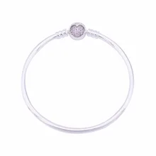 925 Серебряный браслет подходит для оригинальных шармов Серебряный браслет для женщин DIY 925 ювелирные изделия тонкой работы