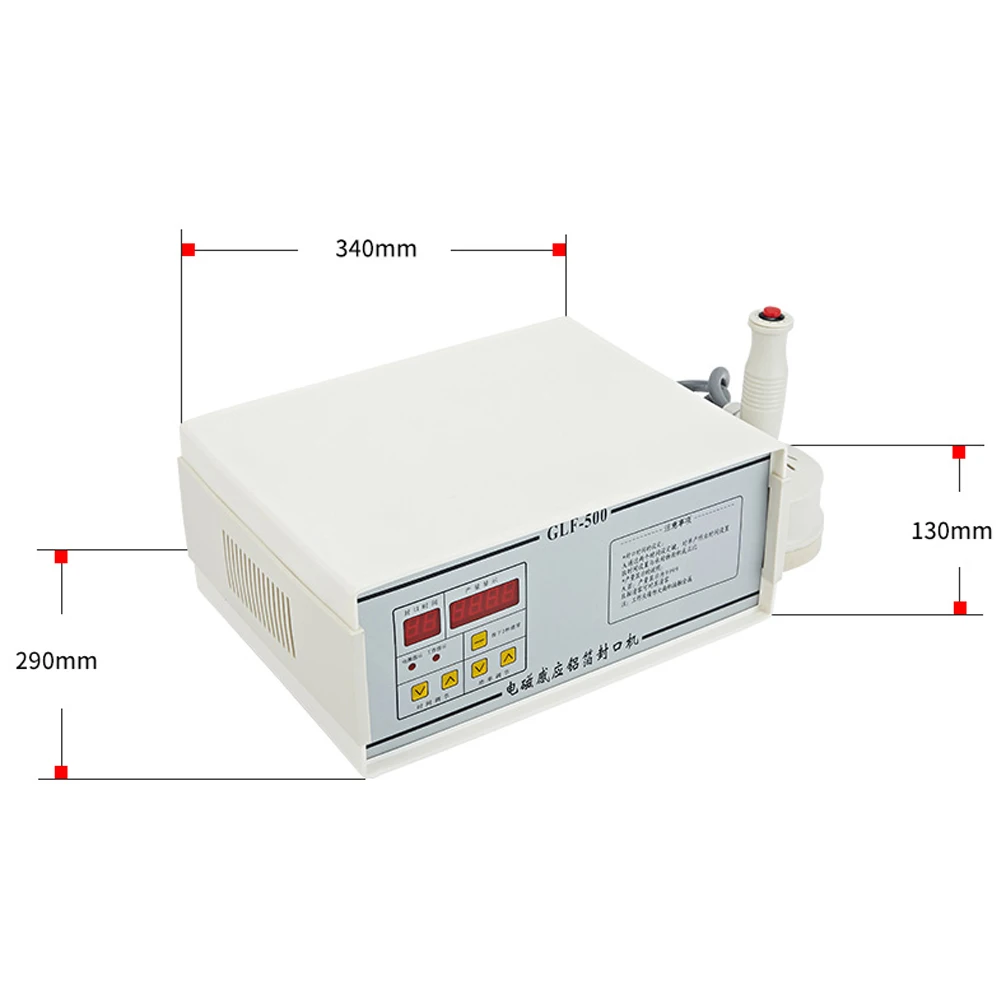 

Aluminum Foil Sealing Machine Handheld Elecomagnetic Continuous Induction Sealer For Bottle Packaging Machine GLF-500