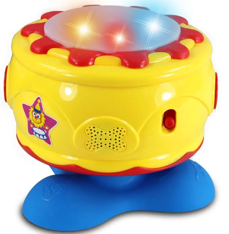Вращающиеся барабанные фальшинг освещение музыка детский музыкальный инструмент плюстические игрушки