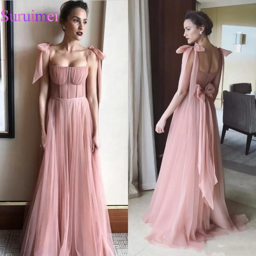 Sweet Blush Pink long arabic evening formal dresses 2018 ...