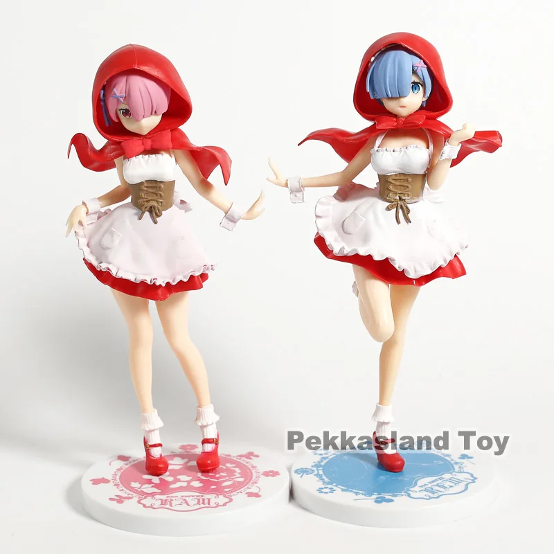 

Re:Life In A Different World From Zero Red Hood Costume Rem Ram SSS Figure Collectible Model Toy