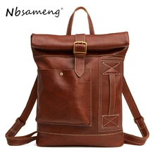 NBSAMENG High Quality Genuine Cowhide font b Leather b font font b Men b font font