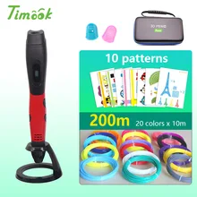 New version 3d pen 3d printer pen with1.75mm abs/pla filament USB power supply DC 5V 2A with beautiful stron bag Easy to carry