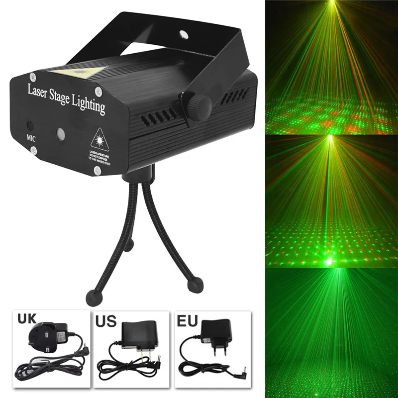 

Mini LED R&G Laser Projector Stage Lighting Adjustment Gypsophila Disco Party Light 2018 Christmas Party Wedding Decor Lamps