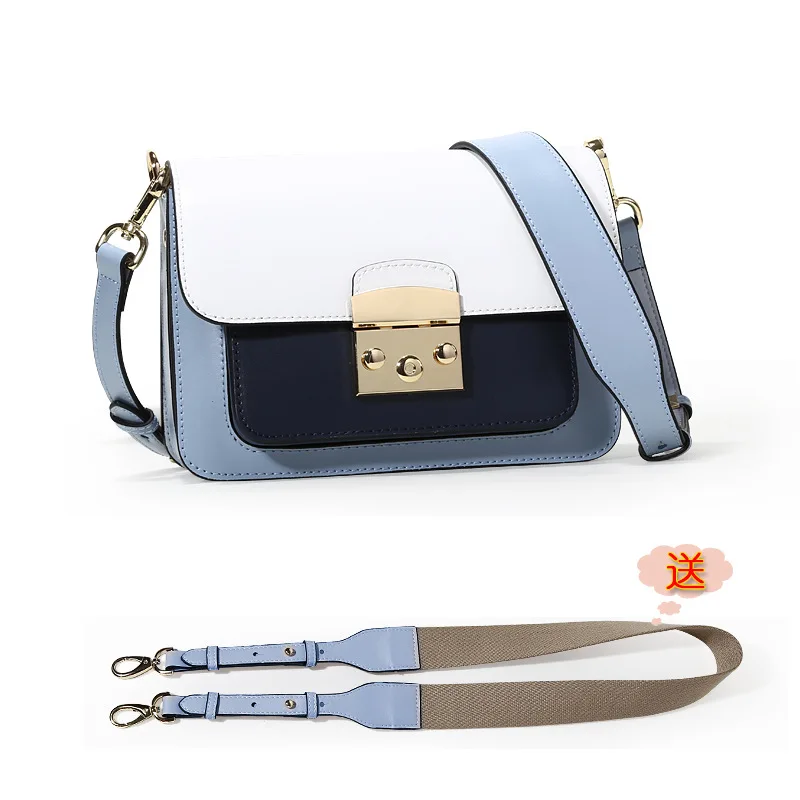 

2019 Fashion Genuine Leather Shoulder Bags for Women Designer Hit Color Crossbody & Message Bags Clutch Totes Bolsas Sac A Main