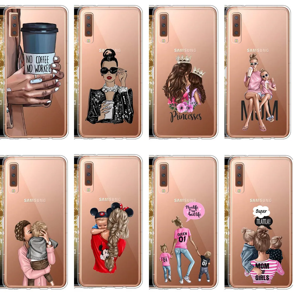 

Coffee Cover For Samsung A7 2018 A750 A750F Case 6.0 inch Soft Silicon Phone Case For Samsung Galaxy A6 A8 Plus 2018 Case Cover