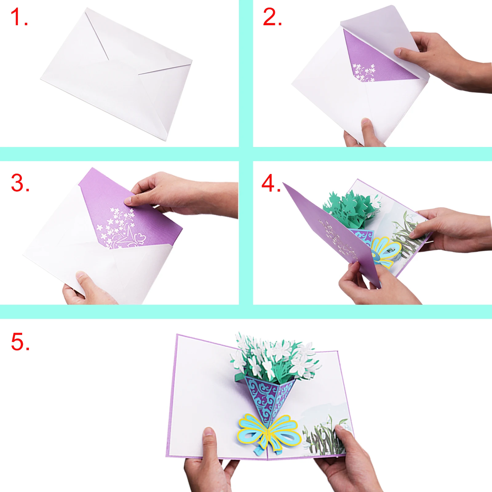  Hot 3D Butterfly Invitation Card Rose Invitation Card Wedding Aniversary Valentine's Day Invitation - 32882983739