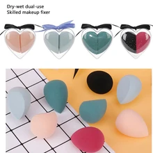 2 шт. гладкая Косметическая Пышка сухое влажное использование макияж основа губка вода капелька красота лицо нос Уход за глазами инструменты аксессуары