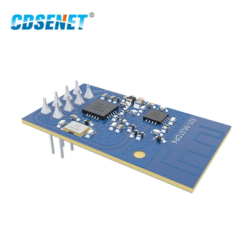 Беспроводной Радиочастотный приемопередатчик nRF24L01P SMD SPI 2 4 ГГц nRF24L01 PA LNA 20dBm
