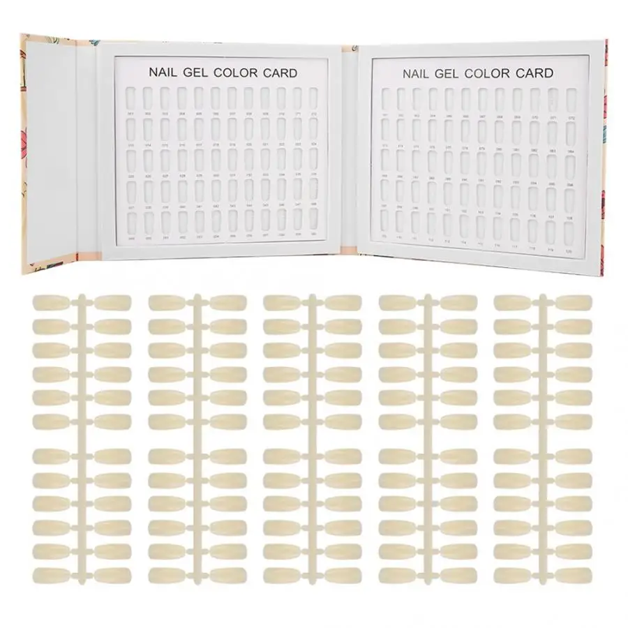 Профессиональный 120 цветов лак для ногтей цветной карты гель цветной дисплей книга Маникюр цветные карты Инструменты