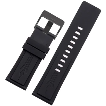 

UYONG Silicone watch band substitute DZ4318/DZ4343/DZMC0001 waterproof rubber 26mm black for men