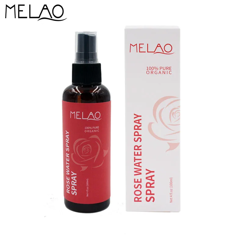 

MELAO 100ml Natural Rose Water Face Toner Spray Moisturizing Rose Essence Face Refreshing Relaxing Ageless Skin Care Beauty W