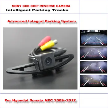 

Intelligent Parking Tracks Car Rear Camera For Hyundai Sonata NFC 2009~2012 Backup Reverse / NTSC RCA AUX HD SONY 580 TV Lines
