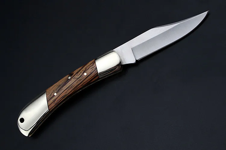 Новинка, горячая Распродажа, 7Cr17Mov стальной тактический складной нож, карманный, для выживания, для кемпинга, с деревянной ручкой, охотничьи ножи, EDC инструменты
