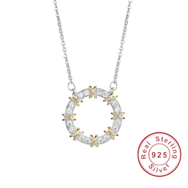 

Brand Round 0.1 ct Created whate Spinel Long Necklace Pendant S925 Sterling Silver Chain For Women girl Gemstone Fine Jewelry