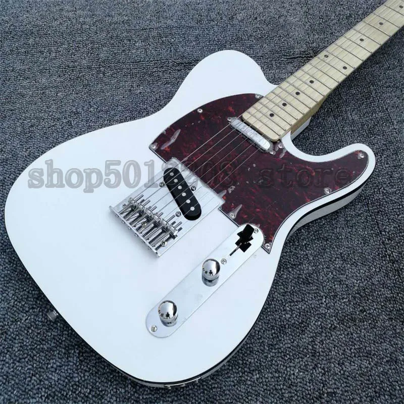 

White TL electric guitar, maple fingerboard chrome hardware Top new products, free shipping in stock