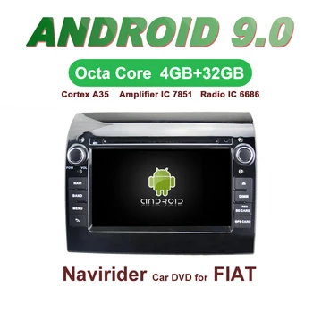 

Navirider GPS Android 9.0 bluetooth stereo 4-Core 8-Core car DVD player for FIAT DUCATO head unit autoradio accessories