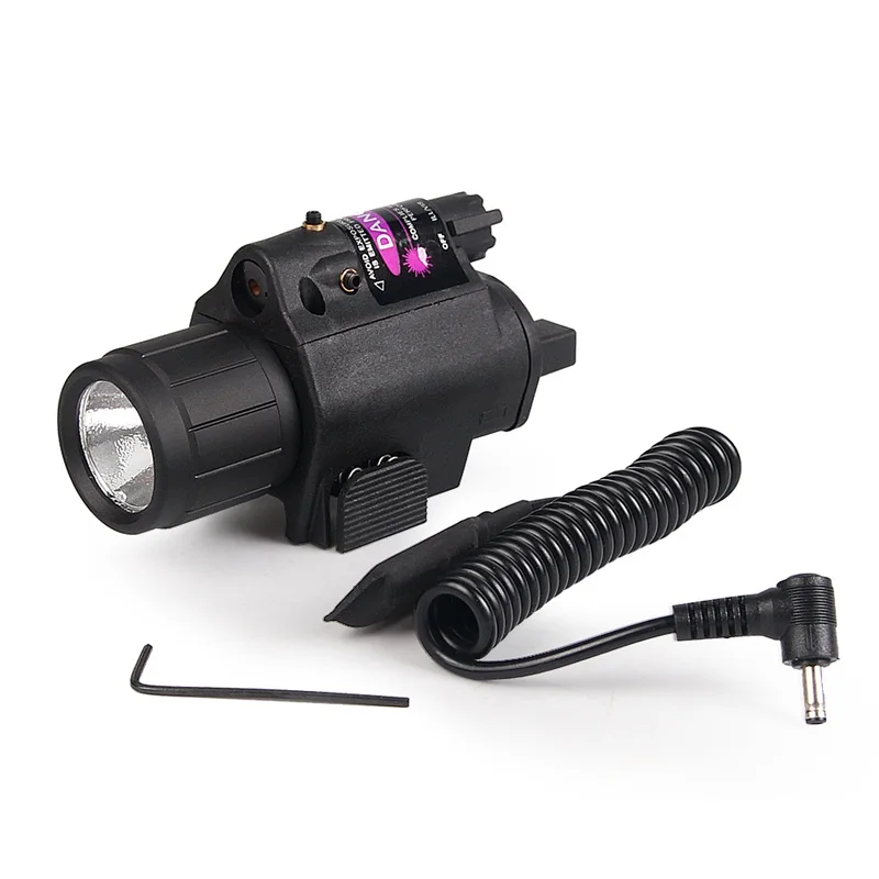 2in1 тактический светодиодный Airsoft фонарик красный зеленый лазерный прицел факел комбо для Glock для 20 мм Пикатинни AR RL8-0001