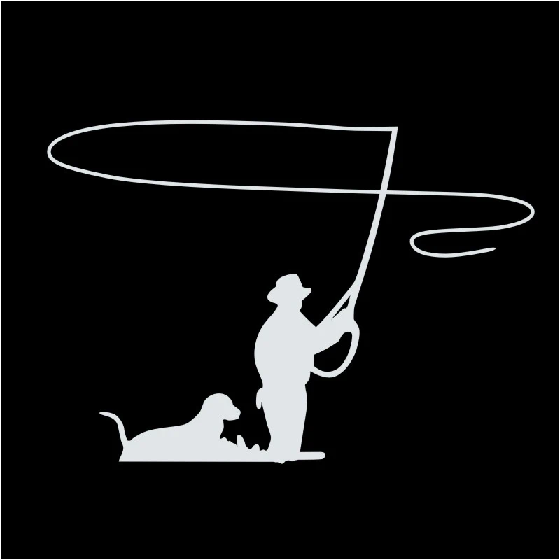 DCTAL car Fishing Sticker car styling programa Catfish Hunter Pesca divertido Cuerpo Adhesivos Accesorios fishing decal F2-29