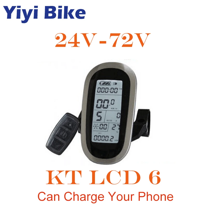 Free-Shipping-KT-LCD6-Display-Waterproof-Wire-24V-72V-250W-3000W-With-USB-Charge-Function-For.50x50