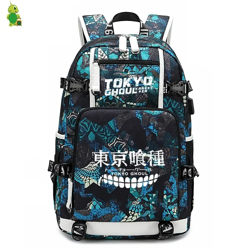 Anime Tokyo Ghoul Backpack School Bags for Teenage Girls Boys Large Capacity Laptop Backpack Fashion Travel Bags Casual Rucksack - Color: 23