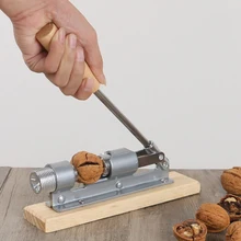 Manual Stainless Steel Nut Cracker Mechanical Sheller Walnut Nutcracker Fast Opener Kitchen Tools Fruits And Vegetables stainless steel manual slice tomato fruits and vegetables more chopper slice cutting machine
