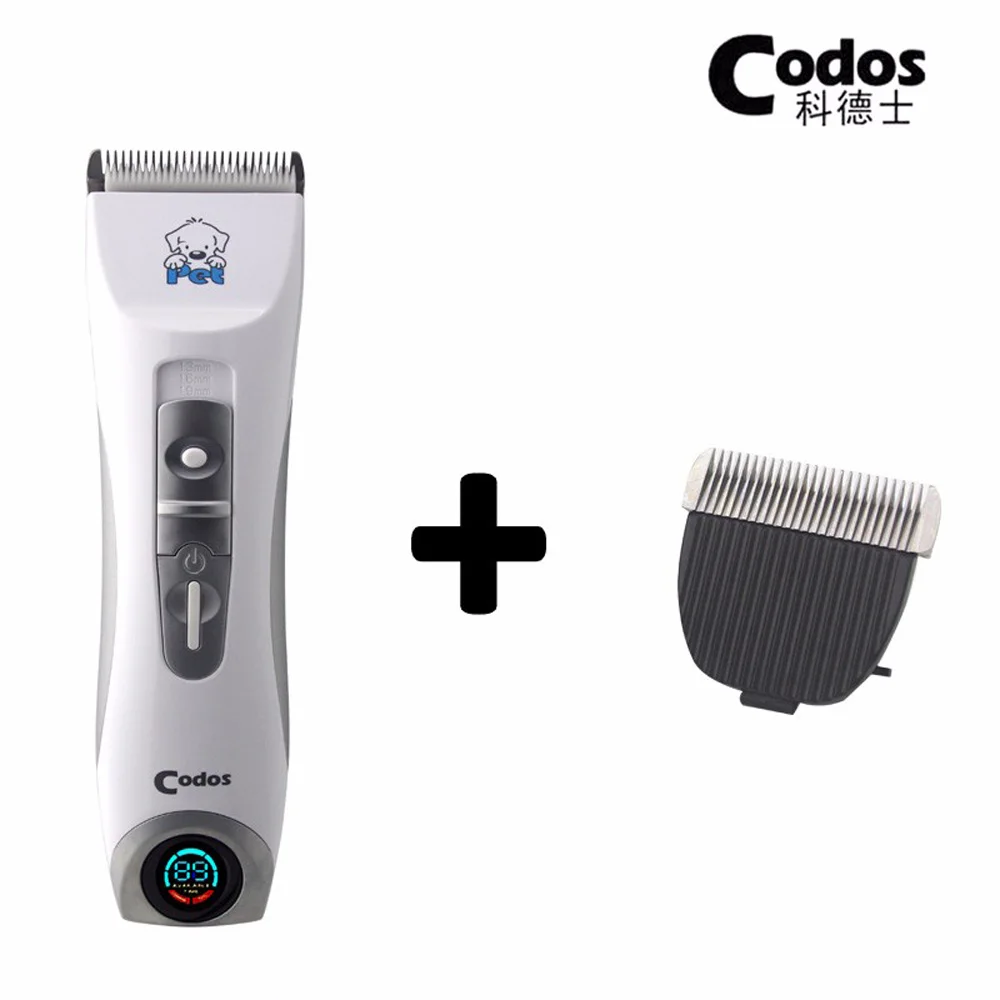 Professional Codos CP9600 Pet Trimmer Electric Pet LCD Display Grooming Haircut Shaver Machine Silver Rechargeable Dog Clipper pet hair trimmer dog hair trimmer dog clipper pet clipper hair trimmer
