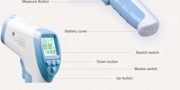 GL Взрослый Детский термометр для ребенка Бесконтактный Инфракрасный цифровой термометр цифровой lcd электронный термометр для тела лоб