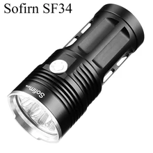 Sofirn SF34 Мощный светодиодный вспышка светильник 2000LM Cree светодиодный фонарь светильник 18650 светодиодный тактический вспышки светильник 5 режимов Linterna фонарик Портативный лампа светильник