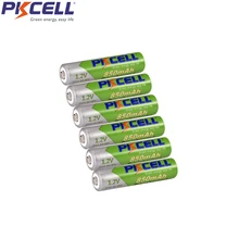 6 шт PKCELL NIMH AAA 850mAh аккумулятор с предзарядным аккумулятором 1,2 V aaa nimh более 1200 циклов