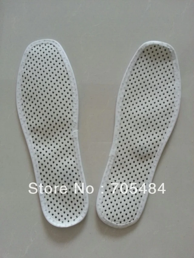 

2 pairs/lot tourmaline spontaneous heating Insole Far infrared massage shoe pad Magnet inner sole tourmaline insole