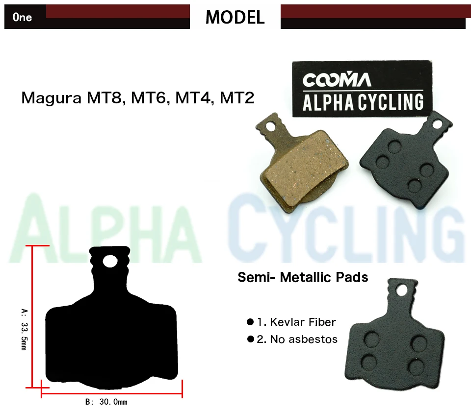 Диск велосипед тормозные колодки для Магура MT2 MT4 MT6 MT8 дисковые тормоза, 4 пары, смола черный