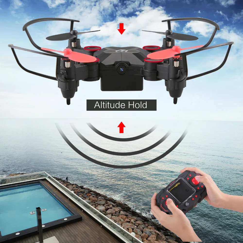 Holy Stone HS190W Wifi FPV Drone with Camera Live Video RC Helicopter Foldable Hovering Headless Mode Quadcopter for Beginners