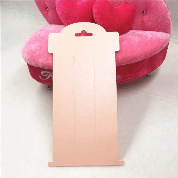 50 шт. 16*8 см крафт-бумага модные ювелирные изделия красочные карты зажим для волос шпилька дисплей/аксессуары дисплей s ювелирные открытки - Цвет: pink