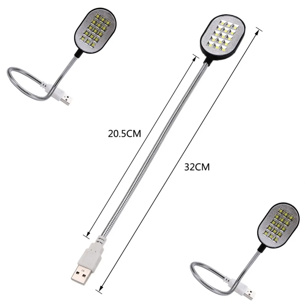 USB фонарик 31 4 см гибкий 15 светодиодный для чтения|ultra bright|mini lampe ledled mini lamp |
