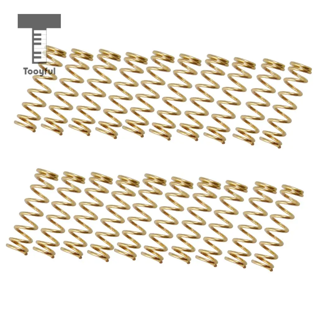 Tooyful 20pcs/set 16mm Short Straight Humbucker Pickup Mounting Springs for Guitar Bass Pickups