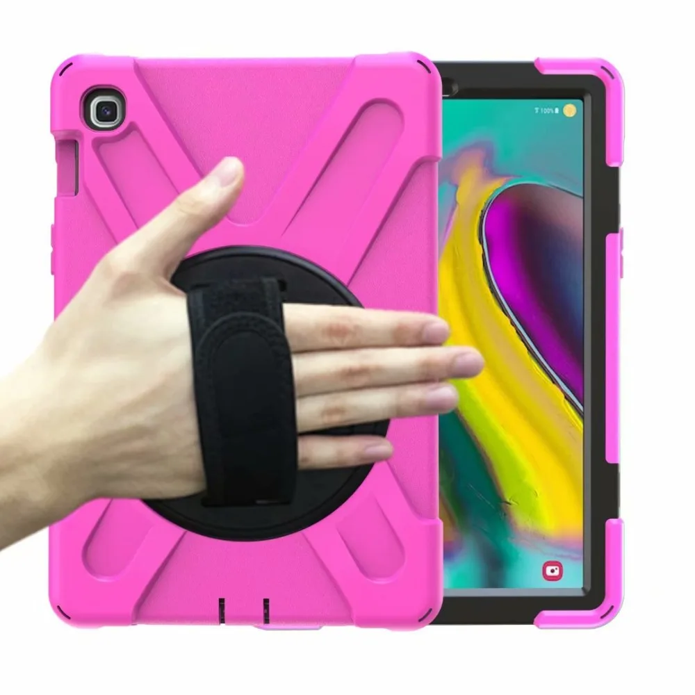 Case for Samsung Galaxy Tab S5E 10.5 T720 T725 2019 Heavy Duty 360 Rotating Hand Strap Kids for Samsung T720 Shockproof Cover (26)