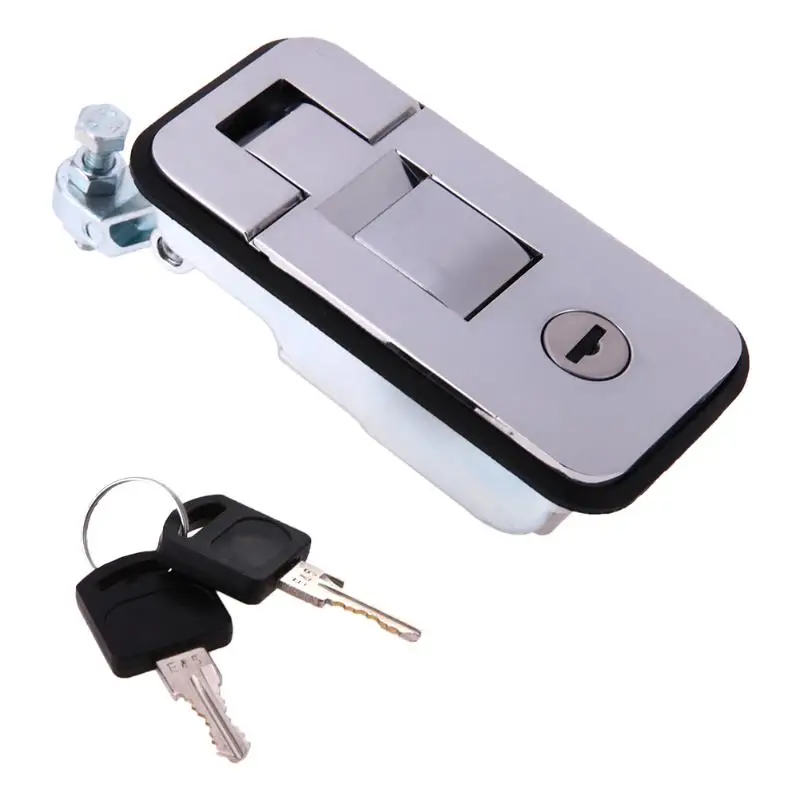 

Luggage Lock Zinc Alloy Metal Rubber Toolbox Handle Compression Latch Trailer Locks Chrome Color