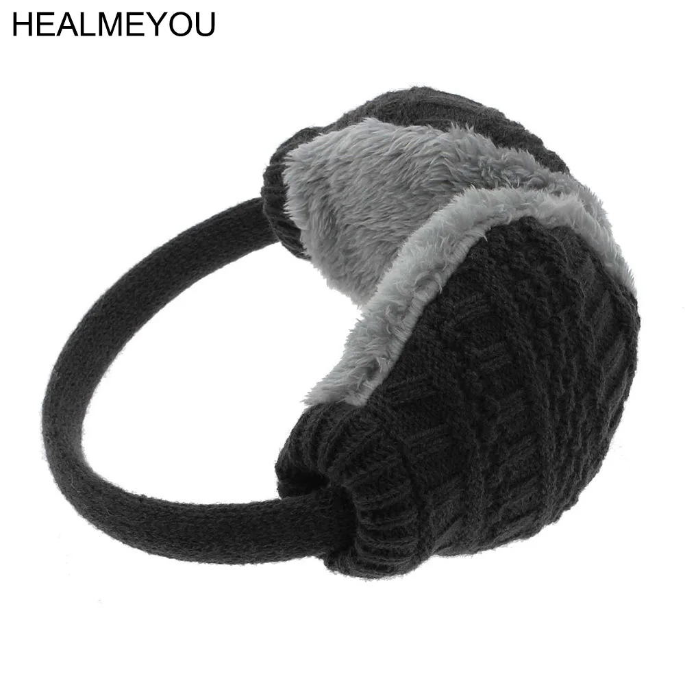 Unisex Winter Earmuffs Warm Ear Cover Knitted Plush Ear-Cap Gift